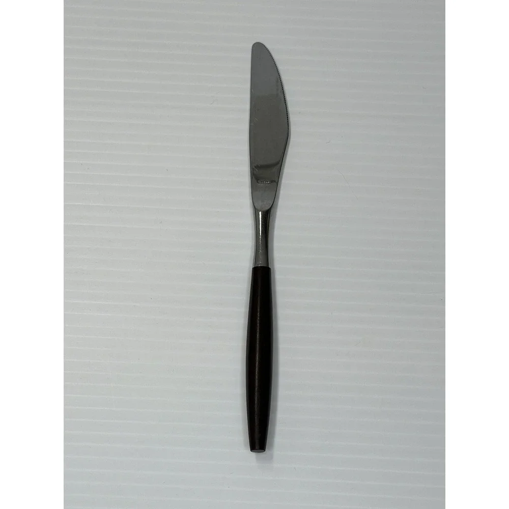 Vintage Hearthside Knives Stainless Flatware Japan Wooden Handle MCM Set of 2